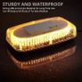 Justech 240 LED Car Warning Light Amber Magnetic Emergency Flashing Beacon Light Warning Strobe Light Image 2