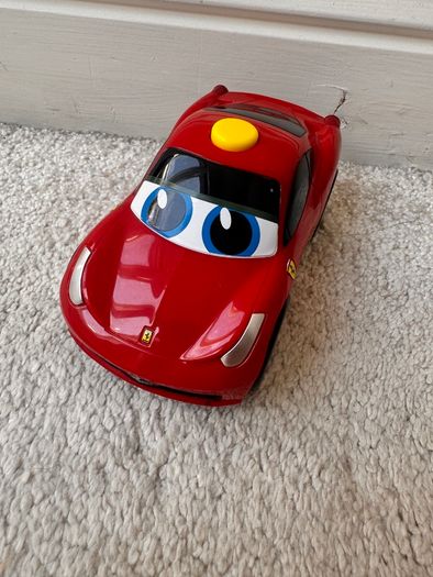 BB Junior Ferrari Car Press & Go Toy Red Kids Sports car approx. 13 cm. Length never used Please see photos