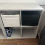 2 White Shelving Units Image 2