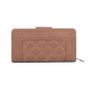 New Stylish Khaki - Quilted Metail Detail Trim Purse Image 3
