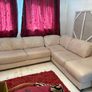 Leather L-shaped corner 5 seater sofa couch Image 9
