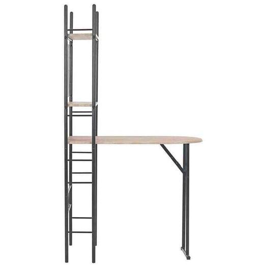 Folding Dining Set 3 Pieces with Storage Rack - Free Delivery Nationwide