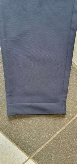 BNWT - Size 14 - Navy "Savida" Pants - Elasticated Back Waist - Turned Hem - #