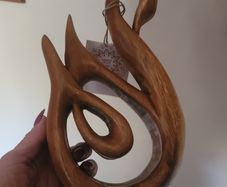 Handmade Wooden Swan Ornament