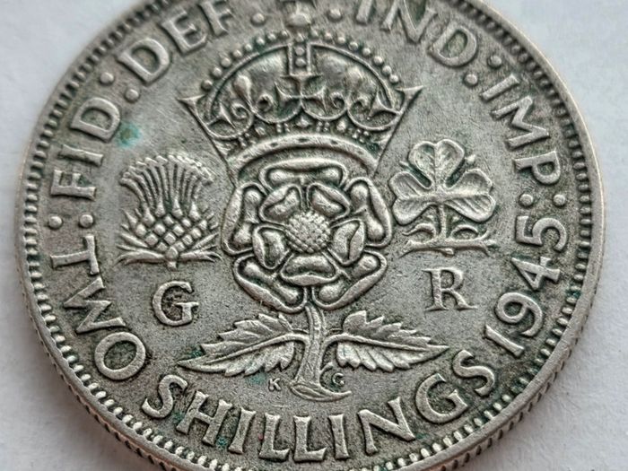 Great Britain Silver Florin 1946 George VI KM# 855