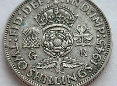 Great Britain Silver Florin 1946 George VI KM# 855