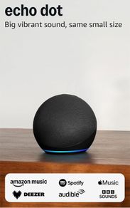Echo Dot (Newest gen) | Bluetooth smart speaker with big vibrant sound and Wi-Fi | Charcoal, with Alexa+ Early Access