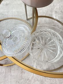 Waterford  Crystal covered candy dish / trinket box