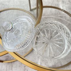 Waterford  Crystal covered candy dish / trinket box