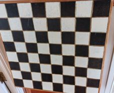 Vintage Card Table painted with Chess Board