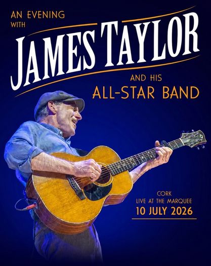 1 ticket for James Taylor & His All-Star Band at Live At The Marquee, Cork