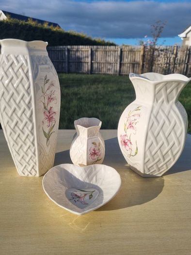 Country Trellis porcelain set by Belleek Pottery