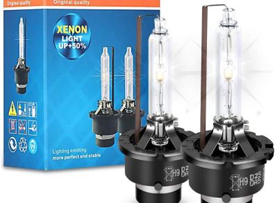 D2S Xenon Bulb Xenon HID Bulbs for Headlights 6000K 35W 12V Replacement for High and Low Beam Discharge Lamp Ip68 Waterproof Pack of 2