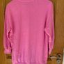 Girl's/ Woman's Pink sweater with ripped design  Weekend Vibes Image 2