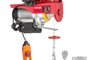 800Kg/1700Lbs Electric Trolley Hoist 1300W Electric Hoist Winch Double 12M/40Ft