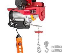 800Kg/1700Lbs Electric Trolley Hoist 1300W Electric Hoist Winch Double 12M/40Ft