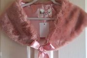 Rosie Fox  Faux Fur Pink Stole