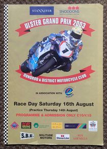 2003 Ulster Grand Prix Programme - Motorcycle Racing - Dundrod Circuit, Antrim