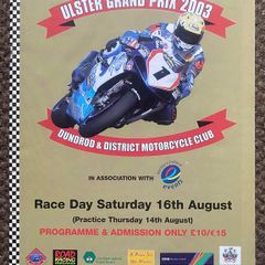2003 Ulster Grand Prix Programme - Motorcycle Racing - Dundrod Circuit, Antrim