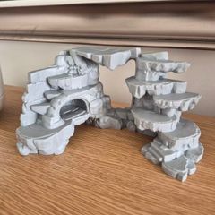 3D printerd terrarium or aquarium decoration.