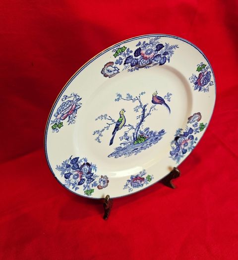 Wood &  Sons Oriental Birds Plate England, c. 1914-1924