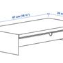 Ikea ELLOVEN monitor stand with drawer (White) Image 5