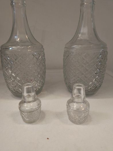 Two Matching Vintage Decanters