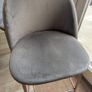 3 Pebble & Leaf Luxe Diamond Velvet Bar Stools Image 7