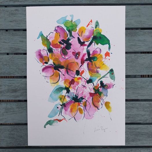 Original Watercolour Floral Painting