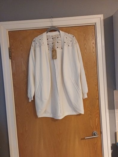 Fat Face Ivory  Cardigan/ JacketS. S- 12   B.N.W.T