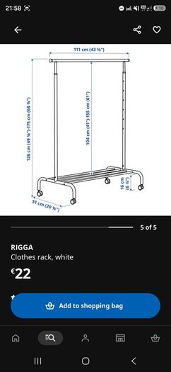 clothes rail IKEA