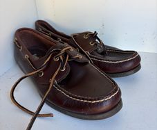 Timberland Maroon Boat Deck Shoes UK 8 EU 42