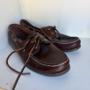 Timberland Maroon Boat Deck Shoes UK 8 EU 42