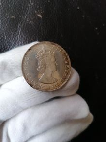 1964 Bermuda Silver Proof One Crown Coin
