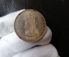 1964 Bermuda Silver Proof One Crown Coin