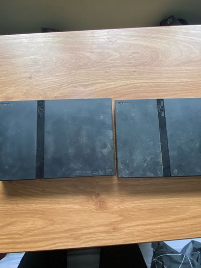 2x PlayStation 2 Slim Bundle - 3 Controllers & All Cables