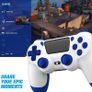 Wireless Controller for PS4, Joystick Controller for PS4/Slim/Pro/PC, Gamepad with Vibration, 3.5mm Audio Jack, Six-Axis Motion Control, Screenshot, Share Button, Touchpad Image 3