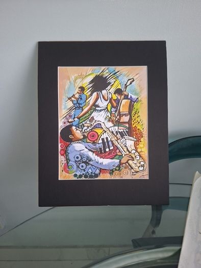 New Music Signed Print by Tesfaye Nefusse