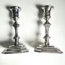 Harrods 758 grams, Solid Sterling Silver Candlesticks. Sir Richard Woodman Burbidge for Harrods, London. Candlesticks 2 .925 Sterling silver Image 3