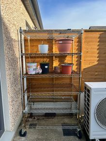 5 tier chrome shelving unit