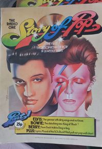 Elvis and David Bowie Vintage Magazine Story of Pop