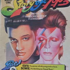 Elvis and David Bowie Vintage Magazine Story of Pop