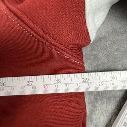 Levi's Mens White/Brown Fillmore Rugby Hoodie Size 2XL - Relaxed Fit