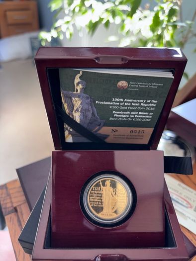 Irish Gold Proof commemorative coins