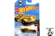 Hot Wheels Gold Batmobile Diecast Car Long Card  Brand New Sealed
