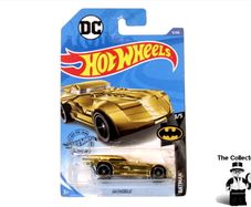 Hot Wheels Gold Batmobile Diecast Car Long Card  Brand New Sealed