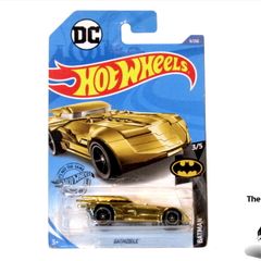 Hot Wheels Gold Batmobile Diecast Car Long Card  Brand New Sealed