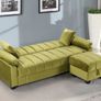 Sofa Bed with Storage Pouffe 210cm Lime Yadhi Ideal Irish Homes Image 2