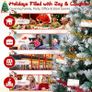 Artificial Christmas Tree, 6FT Holiday Xmas Tree 1400 Branch Tips, Image 6