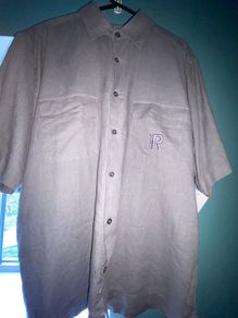 John Richmond grey short sleeve shirt